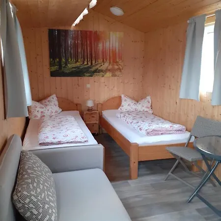 Blockhutte Wohlfuhlwagen Gastezimmer Moerenhof Kemp Xanten